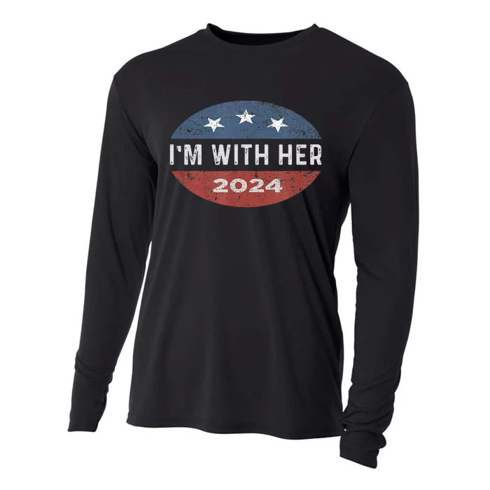 IM With Her Kamala Vote For 2024 President Kamala Harris Cooling Performance Long Sleeve Crew