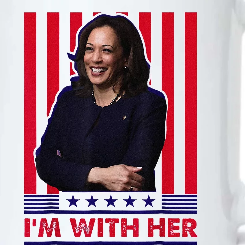 IM With Her Kamala Vote For 2024 President Kamala Harris Black Color Changing Mug