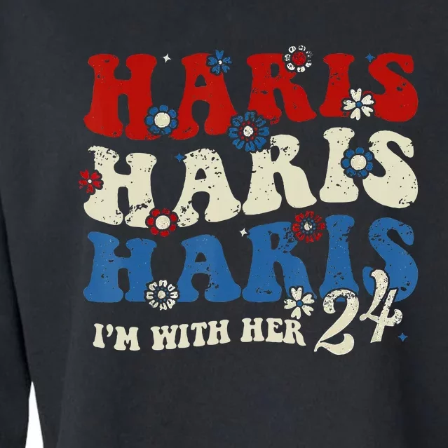 Im With Her Kamala Vote For 2024 President Kamala Harris Cropped Pullover Crew