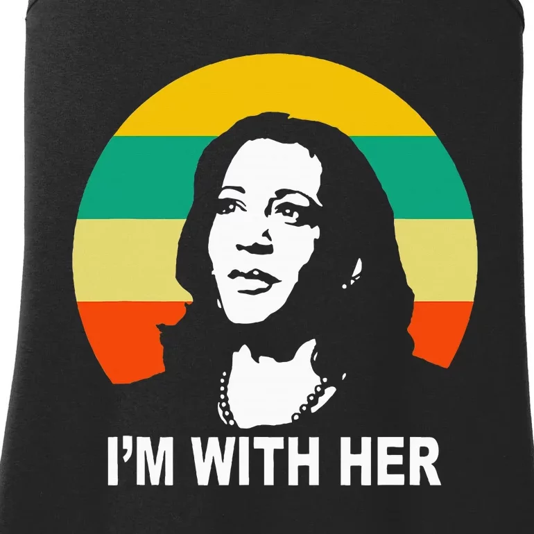 Im With Her Kamala Vote For 2024 President Kamala Harris Ladies Essential Tank