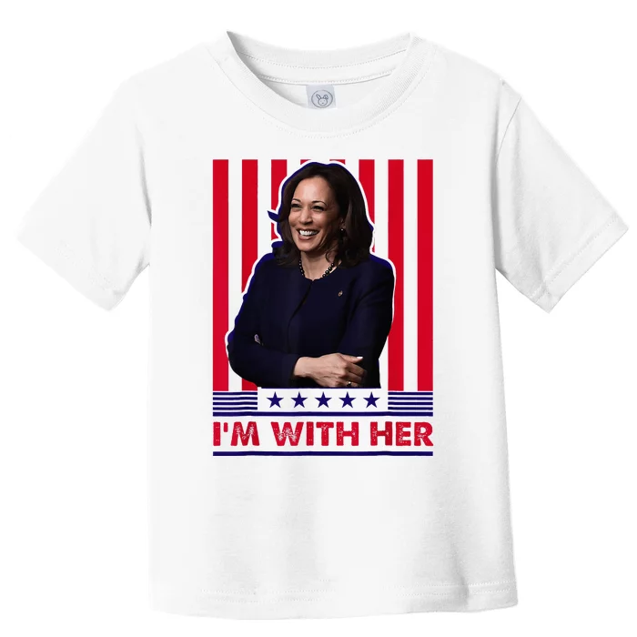 Im With Her Kamala Vote For 2024 President Kamala Harris Toddler T-Shirt