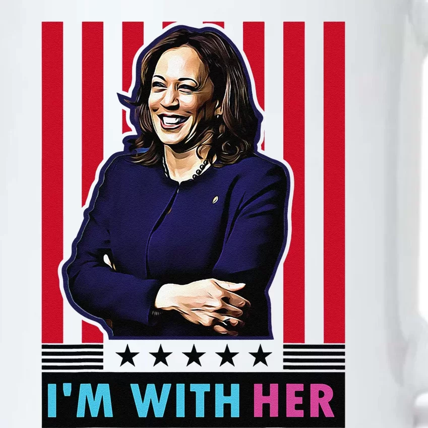 IM With Her Kamala Vote For 2024 President Kamalaharris Black Color Changing Mug