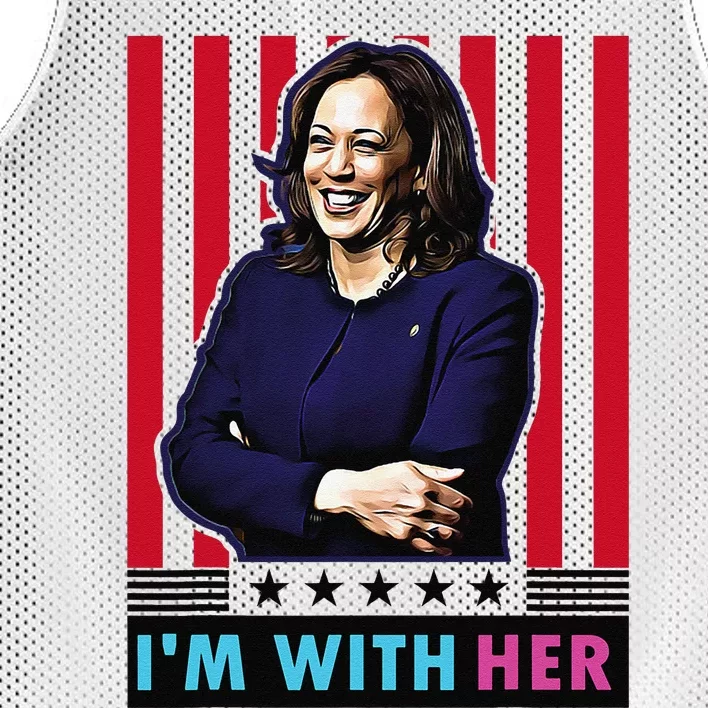 IM With Her Kamala Vote For 2024 President Kamalaharris Mesh Reversible Basketball Jersey Tank