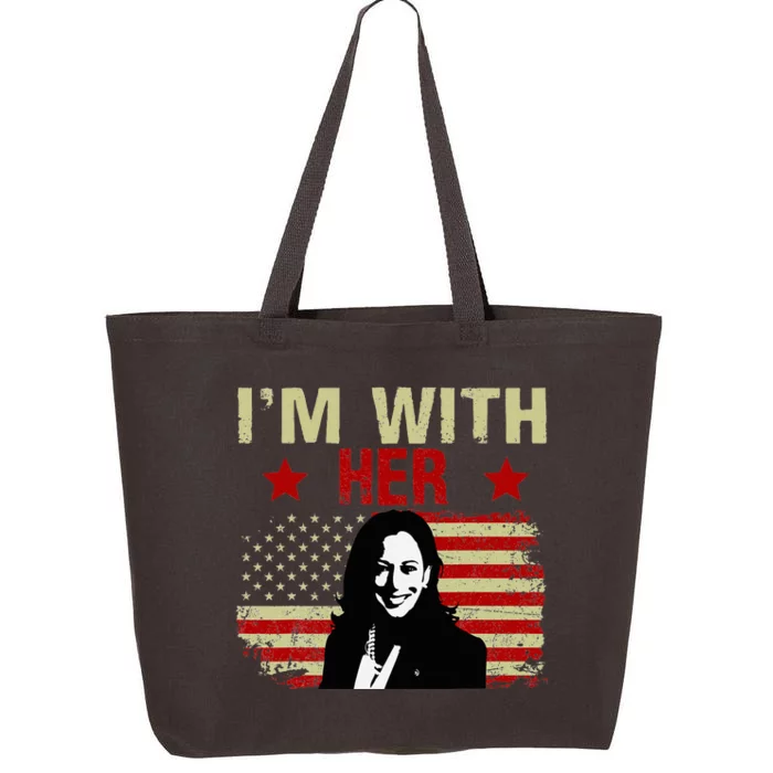 IM With Her Kamala Vote For 2024 President Kamala Harris 25L Jumbo Tote