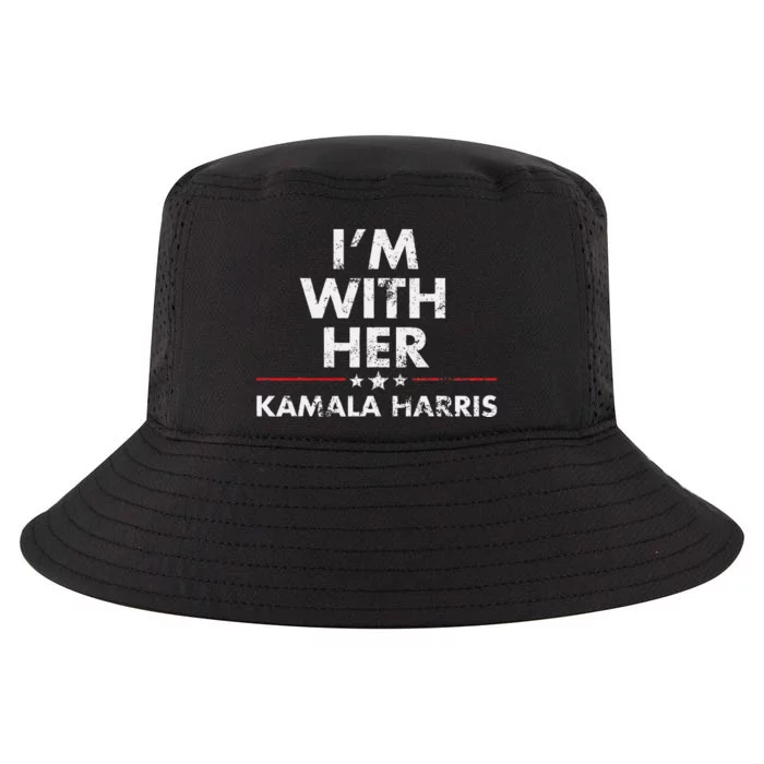 Im With Her Kamala Harris Cool Comfort Performance Bucket Hat