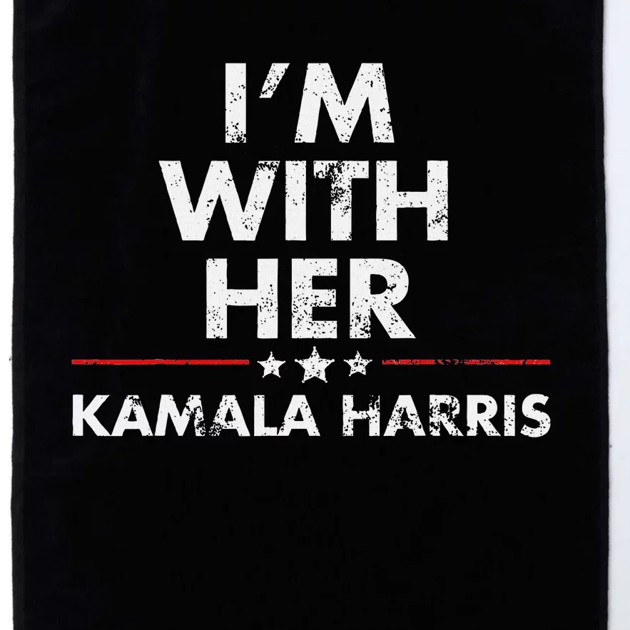 Im With Her Kamala Harris Platinum Collection Golf Towel