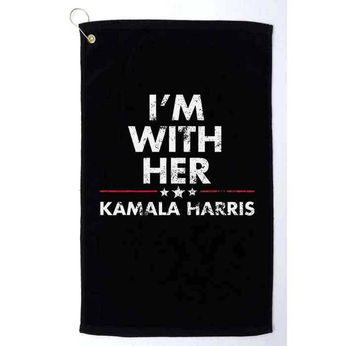 Im With Her Kamala Harris Platinum Collection Golf Towel