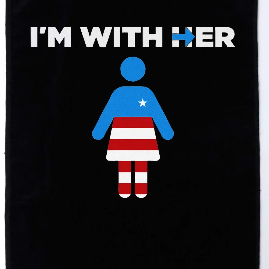 IM With Her Kamala Harris 2024 President Election Platinum Collection Golf Towel