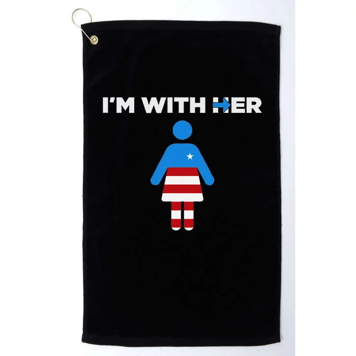 IM With Her Kamala Harris 2024 President Election Platinum Collection Golf Towel