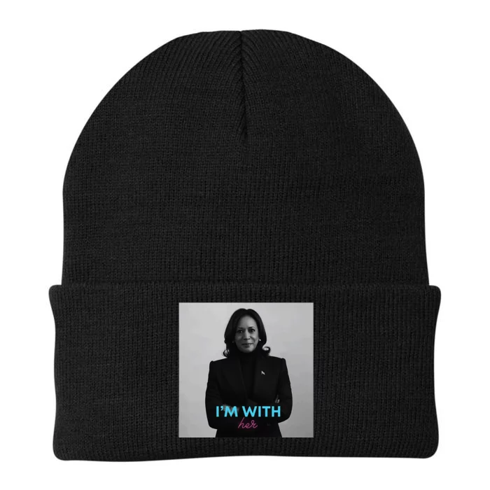 IM With Her Kamala Knit Cap Winter Beanie