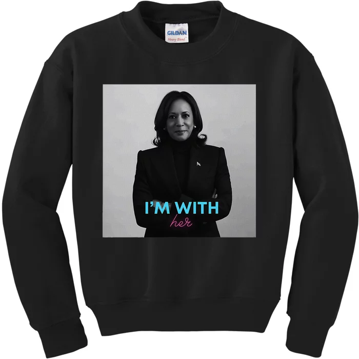 IM With Her Kamala Kids Sweatshirt