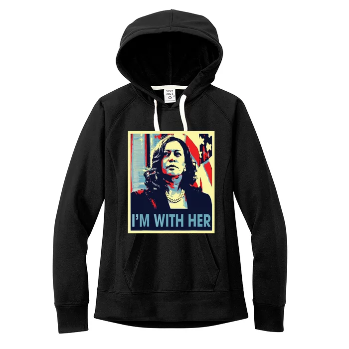 Im With Her Kamala Vote For 2024 President Kamala Harris Women's Fleece Hoodie