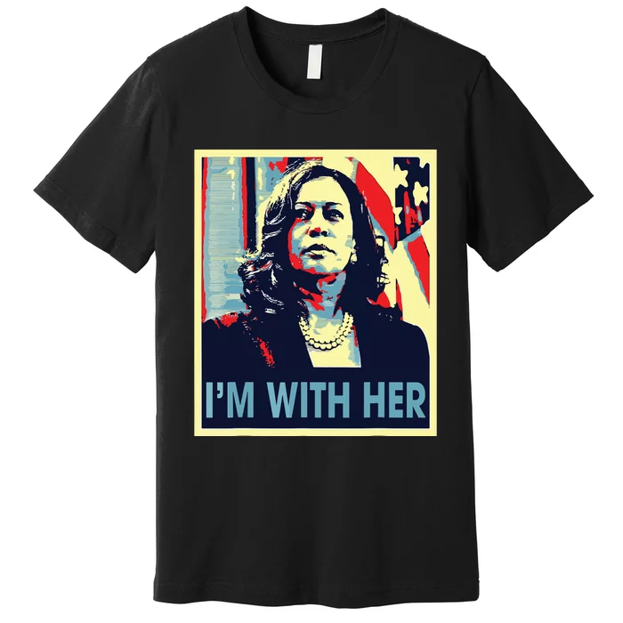 Im With Her Kamala Vote For 2024 President Kamala Harris Premium T-Shirt