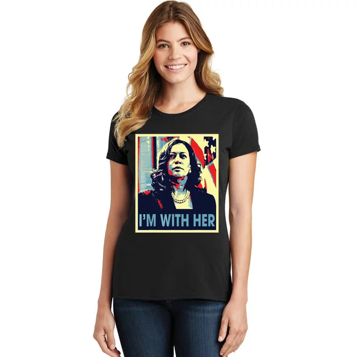 Im With Her Kamala Vote For 2024 President Kamala Harris Women's T-Shirt