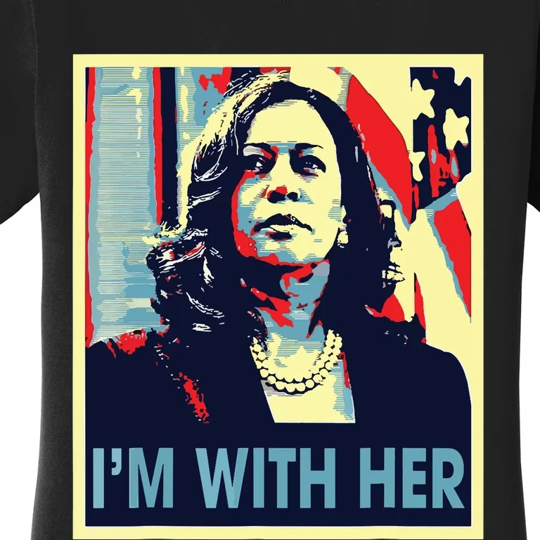 Im With Her Kamala Vote For 2024 President Kamala Harris Women's T-Shirt