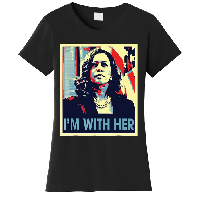 Im With Her Kamala Vote For 2024 President Kamala Harris Women's T-Shirt