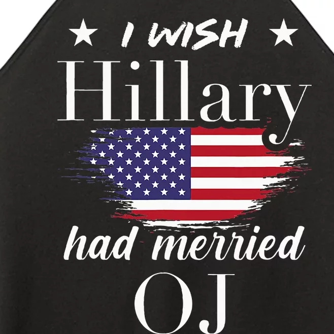 I Wish Hillary Women’s Perfect Tri Rocker Tank