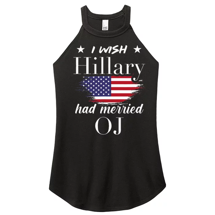 I Wish Hillary Women’s Perfect Tri Rocker Tank