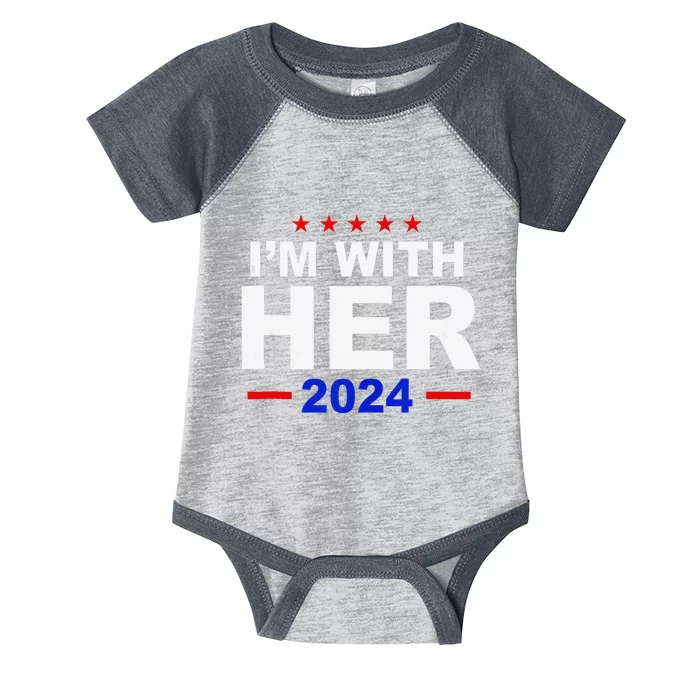 IM With Her Harris Political President Election Infant Baby Jersey Bodysuit