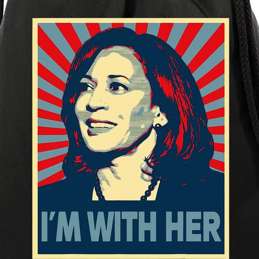 IM With Her Kamala Vote For 2024 President Kamalaharris Drawstring Bag