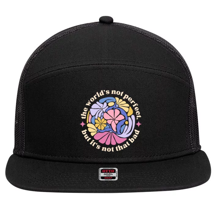 If We Have Eachother Floral Art Benjamin 7 Panel Mesh Trucker Snapback Hat