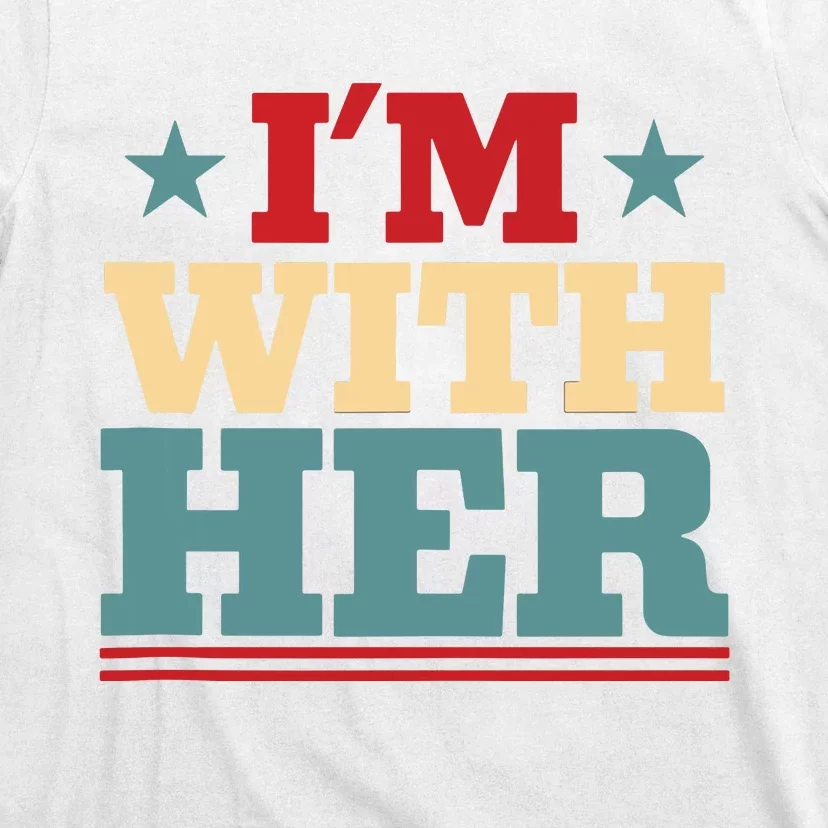 I’M With Her Presidential Election 2024 Harris Walz Democrat Tank Top T-Shirt