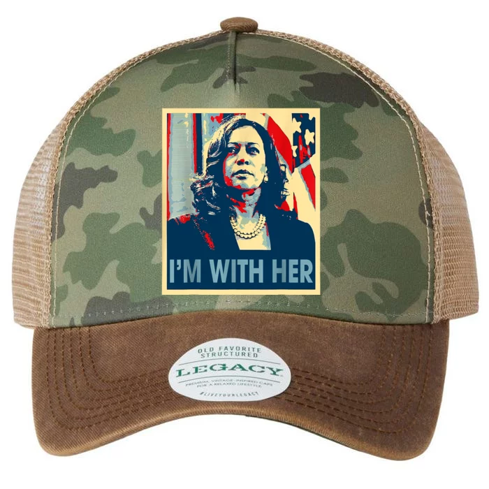 IM With Her Kamala Vote For 2024 President Kamalaharris Legacy Tie Dye Trucker Hat