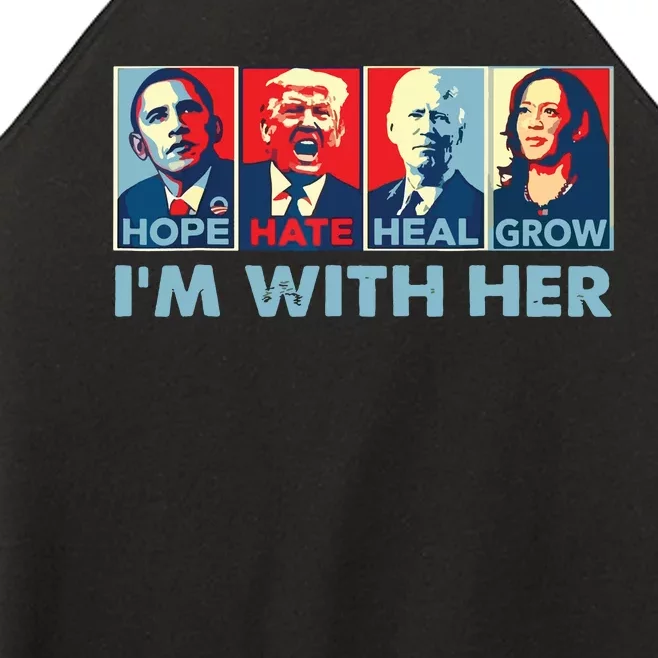 Im With Her Kamala Vote For 2024 President Kamalaharris Women’s Perfect Tri Rocker Tank