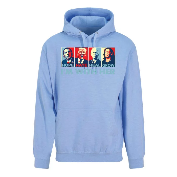 Im With Her Kamala Vote For 2024 President Kamalaharris Unisex Surf Hoodie