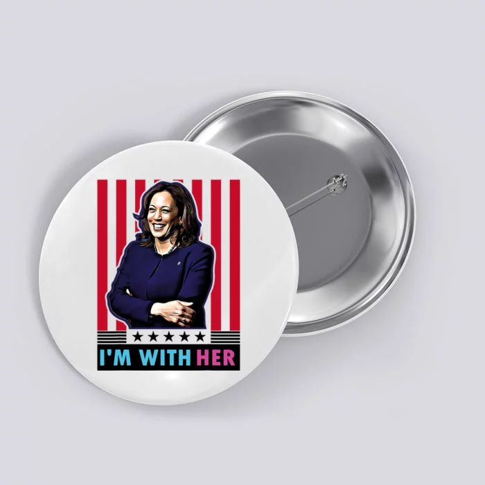 IM With Her Kamala Vote For 2024 President Kamala Harris Button