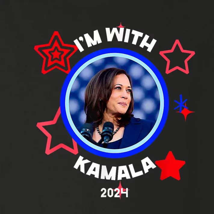 IM With Her Kamala Vote For 2024 President Kamala Harris Toddler Long Sleeve Shirt