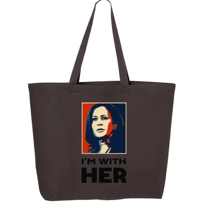 IM With Her 2024 Vote President Kamala Harris Election Meme 25L Jumbo Tote