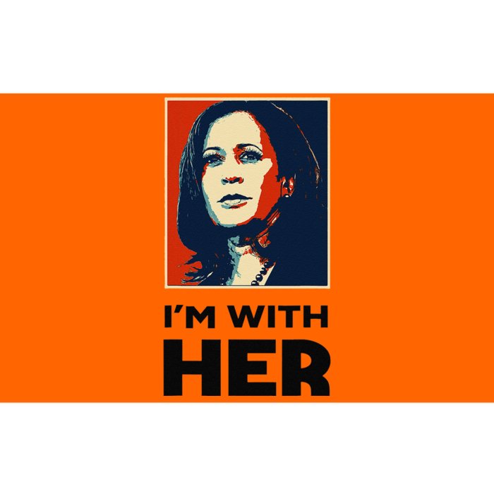 IM With Her 2024 Vote President Kamala Harris Election Meme Bumper Sticker