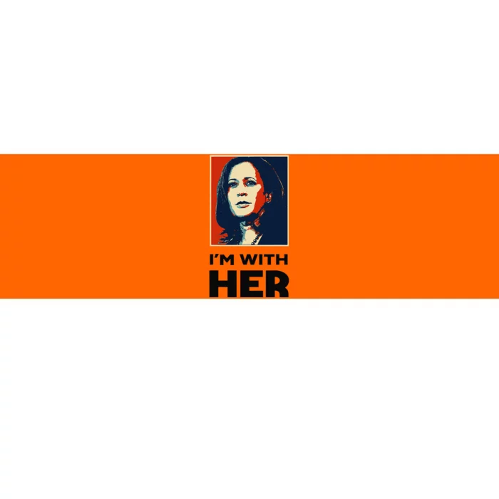 IM With Her 2024 Vote President Kamala Harris Election Meme Bumper Sticker