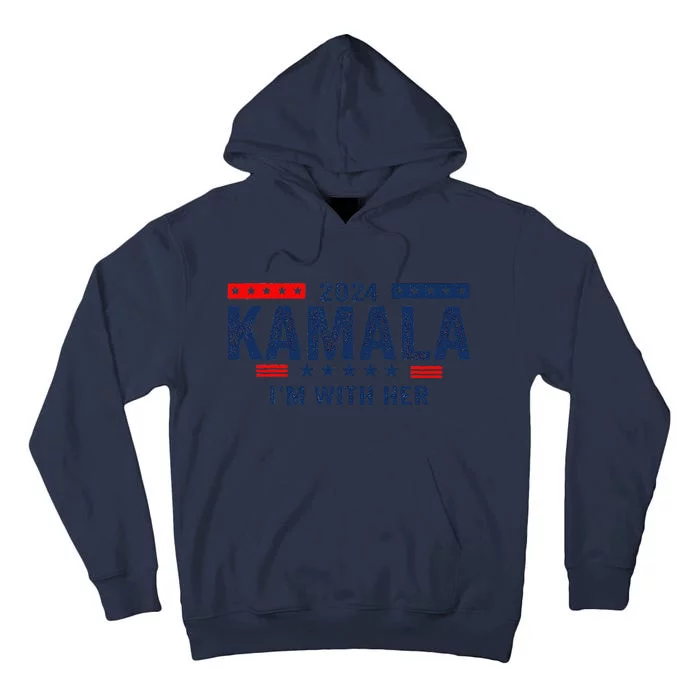 Im With Her Kamala Vote For 2024 President Kamala Harris Tall Hoodie