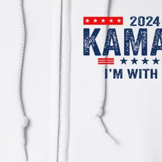 Im With Her Kamala Vote For 2024 President Kamala Harris Full Zip Hoodie