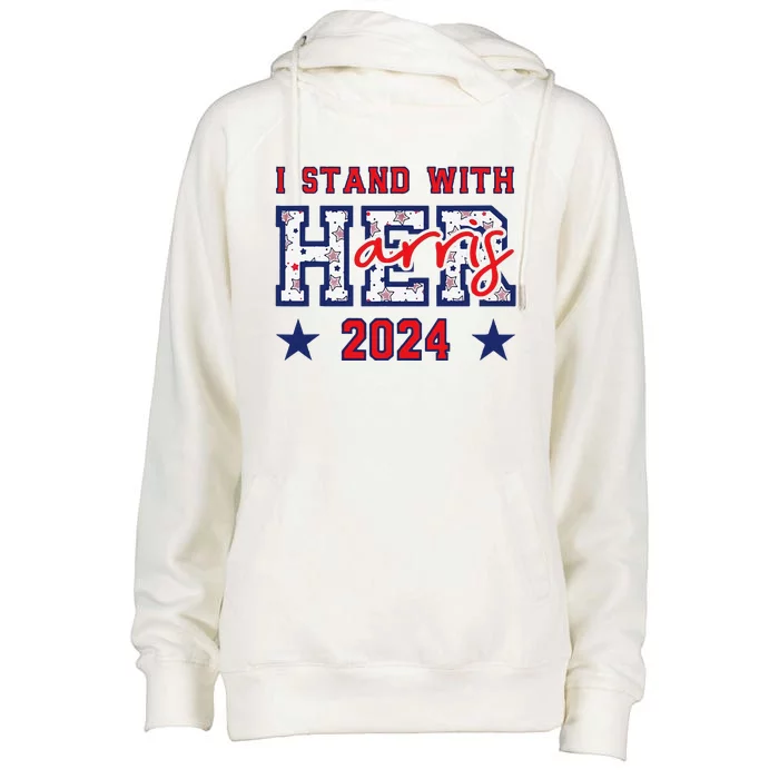 IM With Her President Kamala Election Womens Funnel Neck Pullover Hood