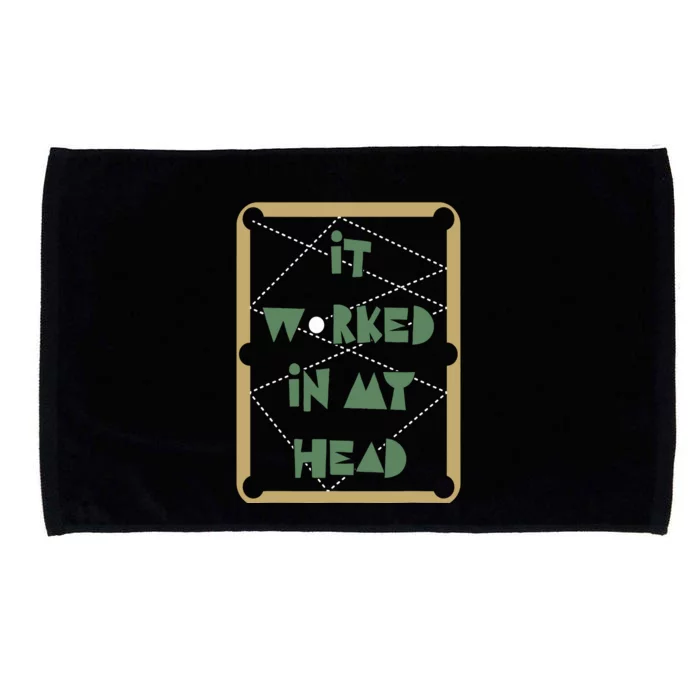 It Worked In My Head Pool Billiard Team Microfiber Hand Towel