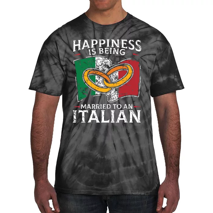 Italy Wedding Italian Marriage Married Heritage Tie-Dye T-Shirt