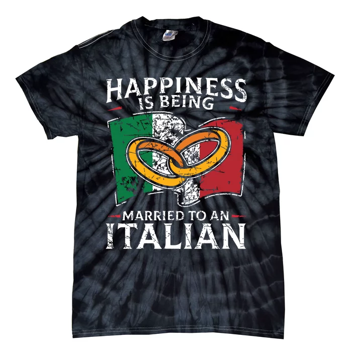 Italy Wedding Italian Marriage Married Heritage Tie-Dye T-Shirt