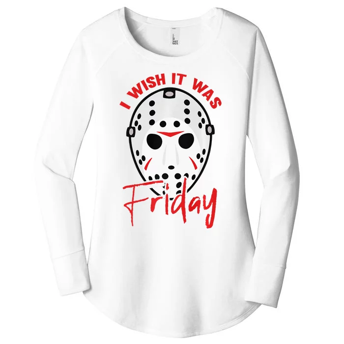 I Wish It Was Friday Lazy DIY Halloween Costume Horror Movie Women's Perfect Tri Tunic Long Sleeve Shirt