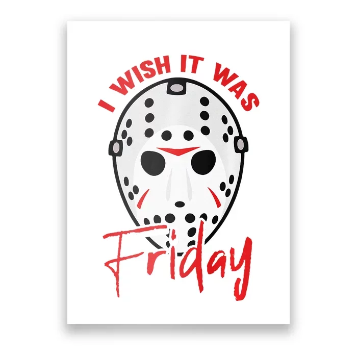 I Wish It Was Friday Lazy DIY Halloween Costume Horror Movie Poster