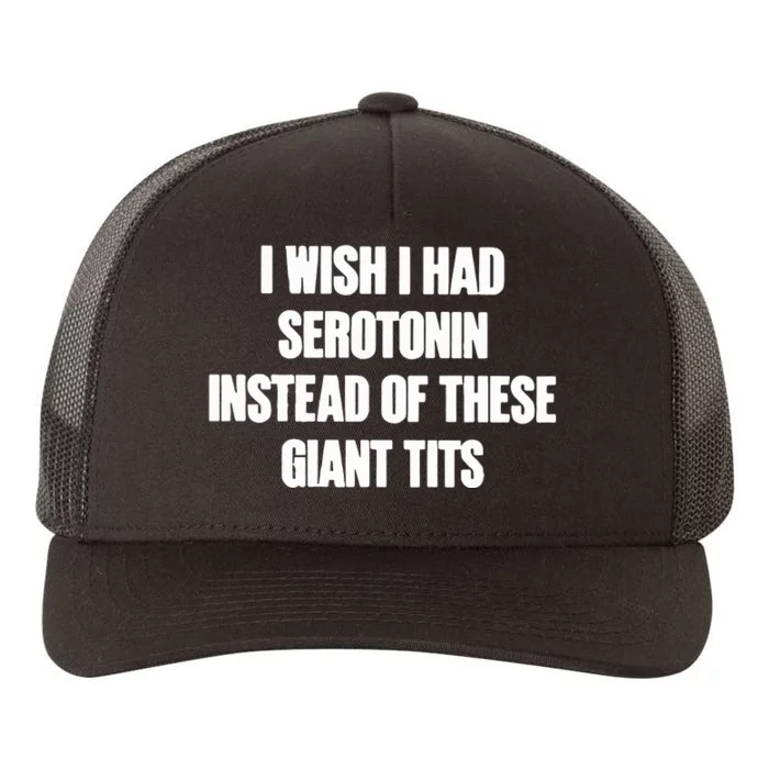 I Wish I Had Serotonin Instead Of These Giant Tits Yupoong Adult 5-Panel Trucker Hat