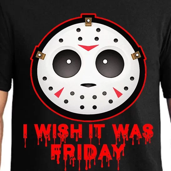 I Wish It Was Friday Cute Halloween Costume 13th Horror Pajama Set