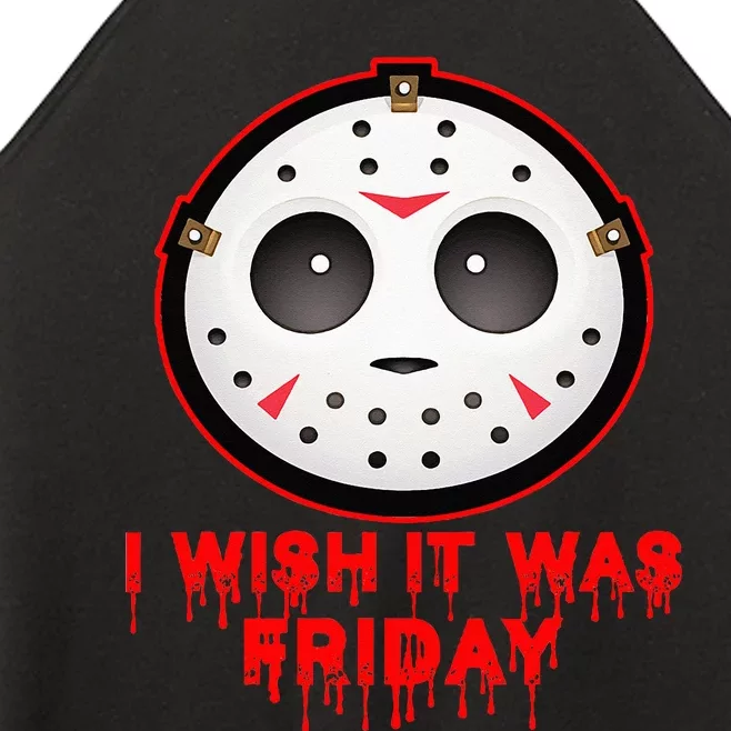 I Wish It Was Friday Cute Halloween Costume 13th Horror Women’s Perfect Tri Rocker Tank