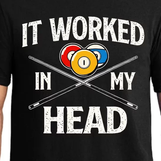 It Worked In My Head Billiard Pool Player Sports Lover Pajama Set