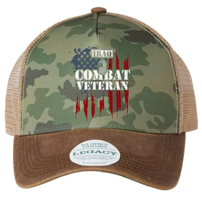 Iraq War Iraq Combat Veteran Legacy Tie Dye Trucker Hat