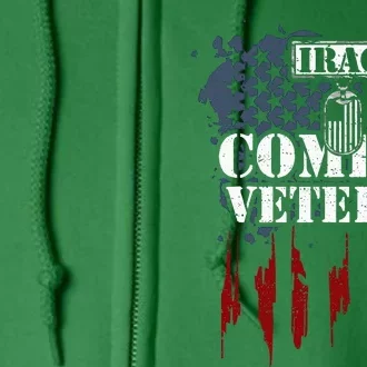 Iraq War Iraq Combat Veteran Full Zip Hoodie