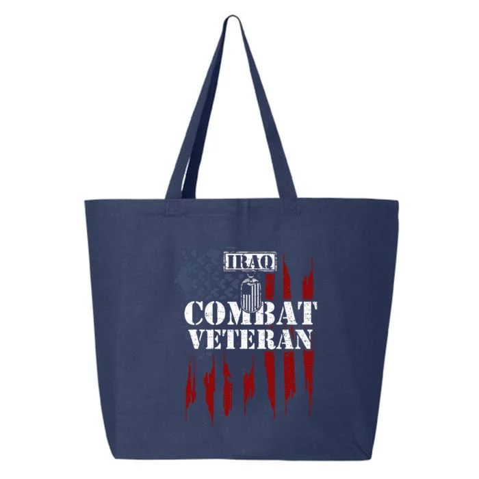 Iraq War Iraq Combat Veteran 25L Jumbo Tote