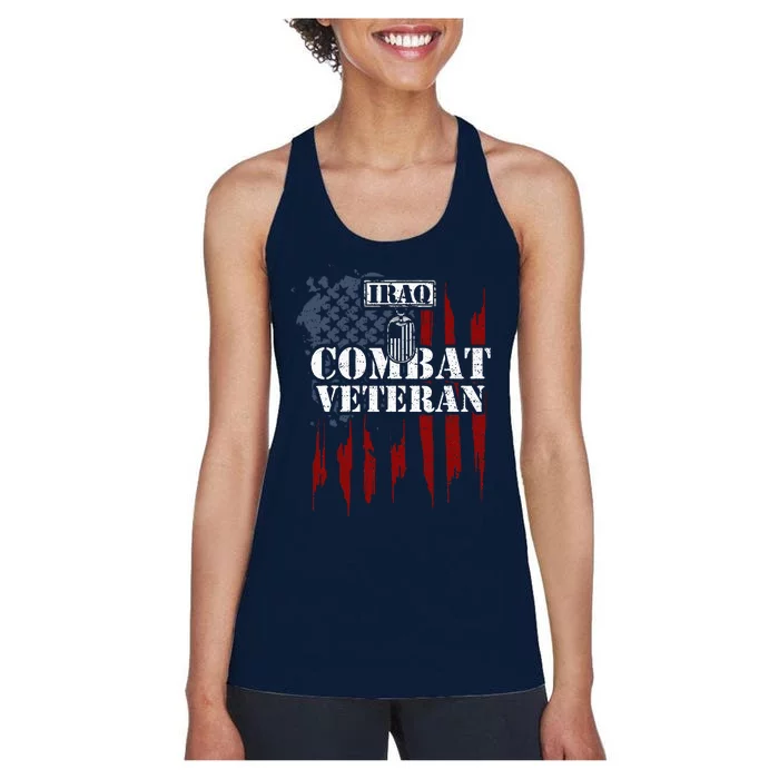 Iraq War Iraq Combat Veteran Women's Racerback Tank